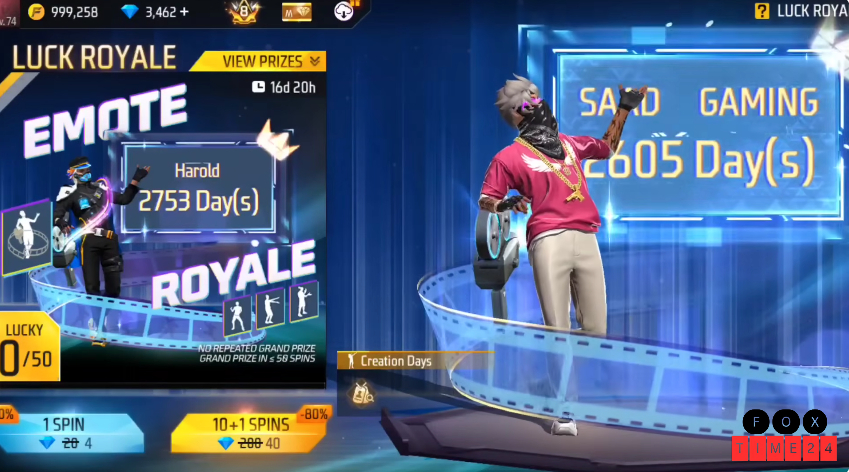 Free Fire Max Redeem Codes today